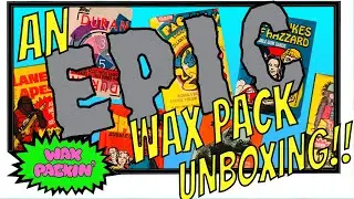 UNBOXING an EPIC VINTAGE WAX PACK & TRADING CARD collection