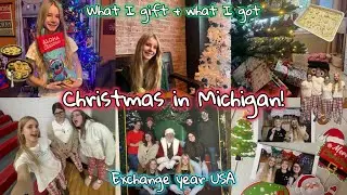 Christmas in Michigan! What I gift + what I got🎄 Weihnachtsgeschenke haul🎅 Exchange year 24/25