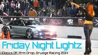 Friday Night Lightz 1: clocks off drag racing event 2014