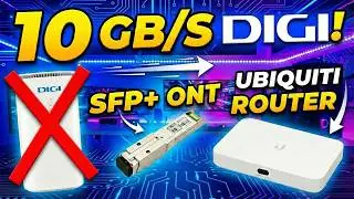 &iexcl;10GB REALES! 🚀 Adi&oacute;s Router de DIGI: Fibra Directa a UBIQUITI con SFP+ (XGS-PON)