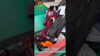 Double-Shaft Roller Shredder Shreds Waste Fabrics And Clothes #shredder #machine #Roller Shredder