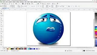Coreldraw beginners tutorial, graphics design, 3D emoji graphics design, logo design