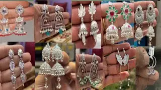 New Silver earrings design 2026//chandi ki earrings designs//silver jhumka designs #earrings 