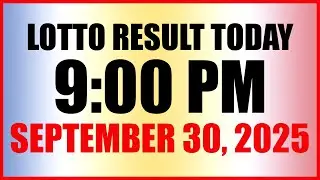 Lotto Result Today 9PM Draw September 30, 2025 Swertres Ez2 PCSO