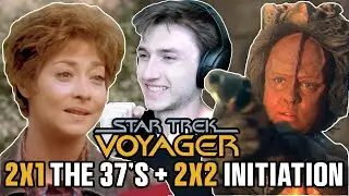 SEASON 2! STAR TREK VOYAGER 2x1/2x2 &ldquo;The 37&rsquo;s&rdquo; and &ldquo;Initiation&rdquo; FIRST TIME REACTION!