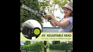 Saker Cordless Hedge Trimmer-20V Electric Shrub Trimmer Grass Shears Handheld Grass Cutter