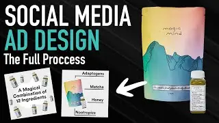 Social Media AD Design, Full Process with Adobe XD, Photoshop & After Effects