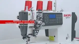 BAOYU GT-8450 double needle sewing machine #sewingmachine #pattern #garmentmachinery
