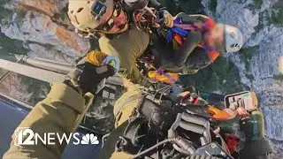 Dramatic rescue video shows woman being lifted out of Sedona mountain