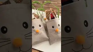 Easter bunny bag prep 🐰🐣#easter #easterbunny #springtime