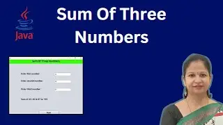 Addition of three numbers in Java with user input | Using NetBeans