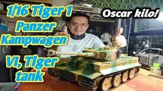 Finished build 1/16 Panzer KampWagen VI, Tiger 1 heavy tank by HobbyBoss@AndysHobbyHeadquarters