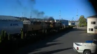 UP EB Empty Hopper Train Montesano, Wa 5/28/18 PSAP