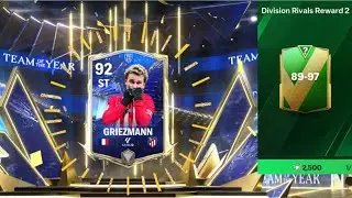 FC24 #95 Division Rivals Reward 2 - pack opening x 5 ST 92 Griezmann 🤩
