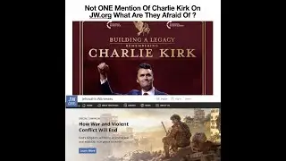 Not ONE Mention Of Charlie Kirk On JW.org What Are They Afraid Of ?