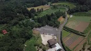 忌部自然休養村からの空撮