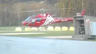 HB-ZIA Startup at Raron Heliport on 03.04.2023