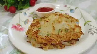 Aloo se banaye tasty nashta | quick breakfast recipe | new recipe of raw potato | potato pancakes |