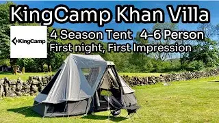 New Tent KingCamp Khan Villa 4 Season Hot Tent. Detailed Trial Pitch & First Look