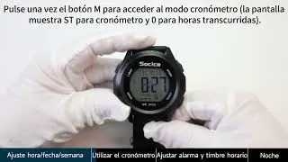 3328-Men's Sports Watch Instrucciones de uso