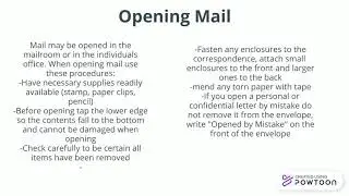 Handling Mail