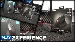 Vertikal Office Gaming Maus im Test / Logitech MX Vertical und TRUST GXT 144 REXX