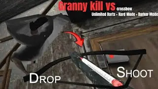 Granny Kill Vs Crossbow Unlimited Darts + Hard Mode + Darker Mode | Granny Update