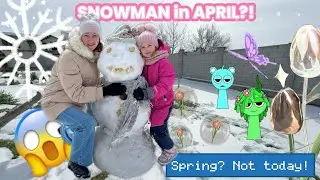 OMG 😱 Snowman in APRIL?! Sprunki  Mix in Real Life!