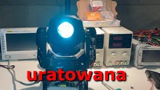 spalona ruchoma głowa light4me mini spot prism - naprawa z TIP122
