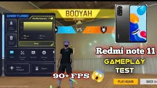 Redmi note 11 6gb ram Gameplay test || Free fire gameplay with redmi note 11 #revew #freefire