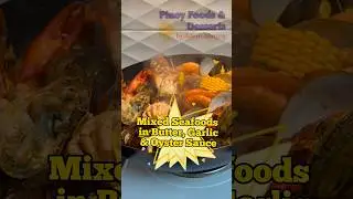 MIXED SEAFOODS IN BUTTER, GARLIC & OYSTER SAUCE | Pinoy Foods & Desserts by Adam Abuyog
