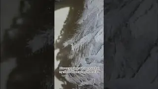 Frozen ice pattern #ice #milk #water #frozen #pattern #viralvideo #trending #shorts #youtubeshorts