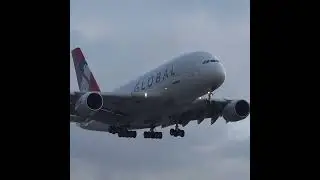 NOW: Global A380 LANDS at Manchester For the LAST time ✈️