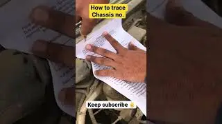 Why we trace chassis no.??? #facts #youtubeshorts