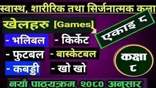 Class 8 | Health, Physical and Creative Arts | chapter 8 | Games | Exercise
