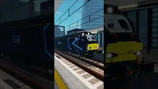 Class 68 Passing and Class 777 Departing Financial Quarter #stepfordcountyrailway #metro #shorts