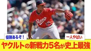 【優勝確定】ヤクルトの新戦力がエグすぎる！村上宗隆が抜ける穴を完全に埋める外国人や大学生を獲得！昨年リーグ最下位のヤクルトは今季の補強でAクラス入りなるか！池山隆寛監督の覚悟はいかに。【田口麗斗】