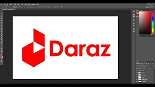 how to make DARAZ  logo in Adobe Photoshop