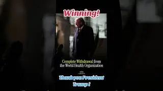 США выходят из ВОЗ. Спасибо, президент Дональд Дж. Трамп!