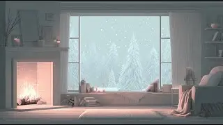 Sleep & Relax Music | Quiet Winter in a Forest Cottage