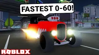 NEW FASTEST HOT-ROD CAR! in Driving Simulator! [Episode 13] (Roblox)