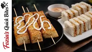 Chicken Bread Sticks | Crispy & Soft Homemade Snack | Easy Recipe | Fozia's Quick Bites
