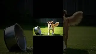 Dog Spills Water Like a Pro 😂💦 | Funny Dog Short | Cute Pet Moments