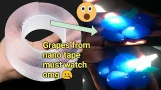Grapes from nano tape || omg must watch #nanotape #youtube #slime  #grapesfromnanotape