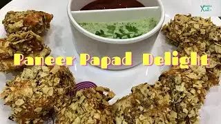 Paneer Papad Delight| Quick & Easy to make Paneer Starter| Papad Paneer Roll |Sarita ki Rasoi
