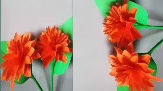 HD Paper Flowers Crafts / Easy Paper Flowers Home Decorate 