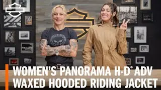 Harley-Davidson Women's Panorama ADV Waxed Hooded Riding Jacket Overview