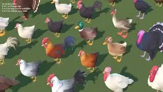 Farm birds families