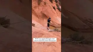 Rappelling Through Slot Canyons