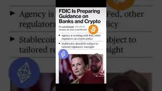 FDIC Preparing Banks for Crypto! #bitcoin #ethereum